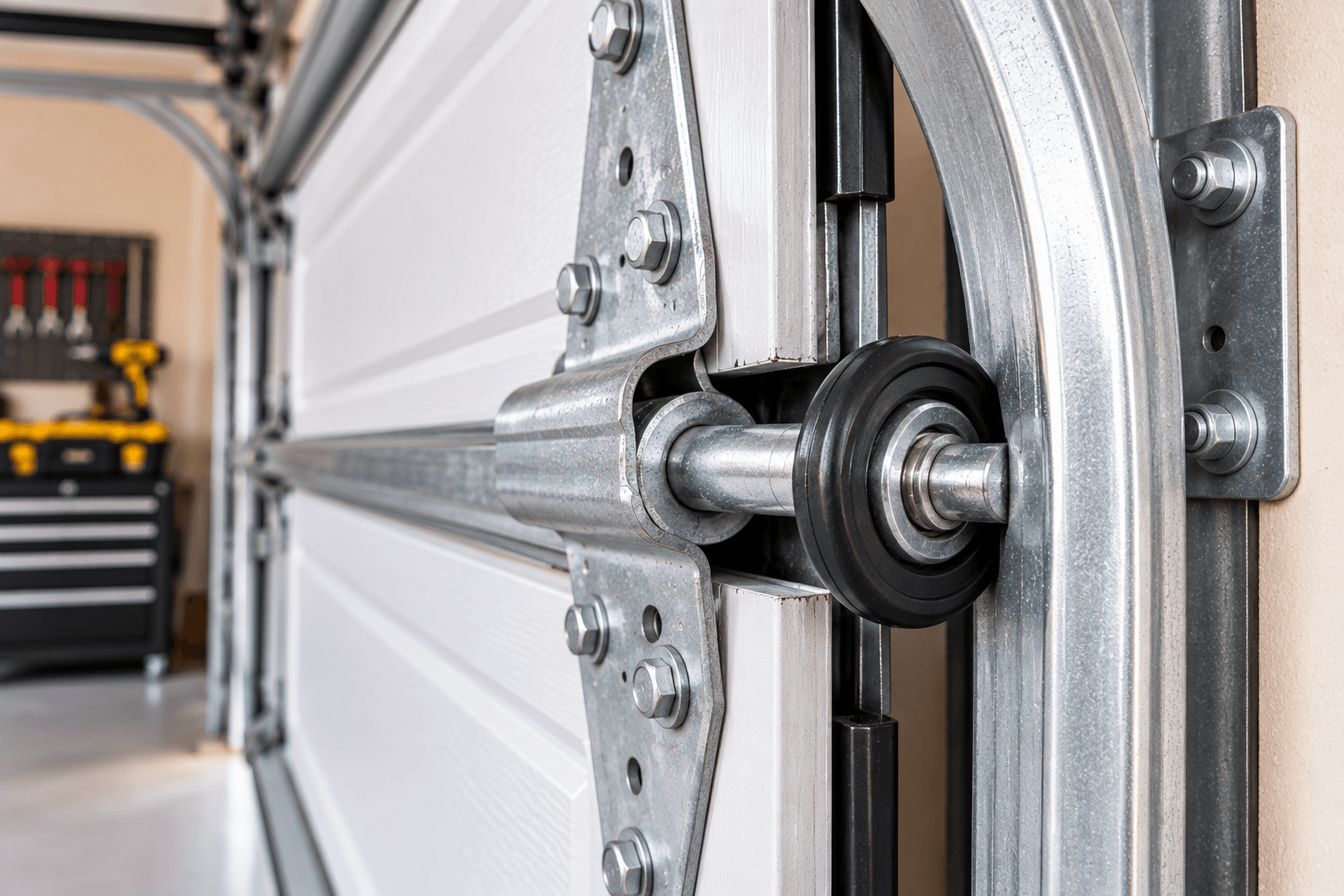 Garage door operating correctly after professional repair in Porter TX