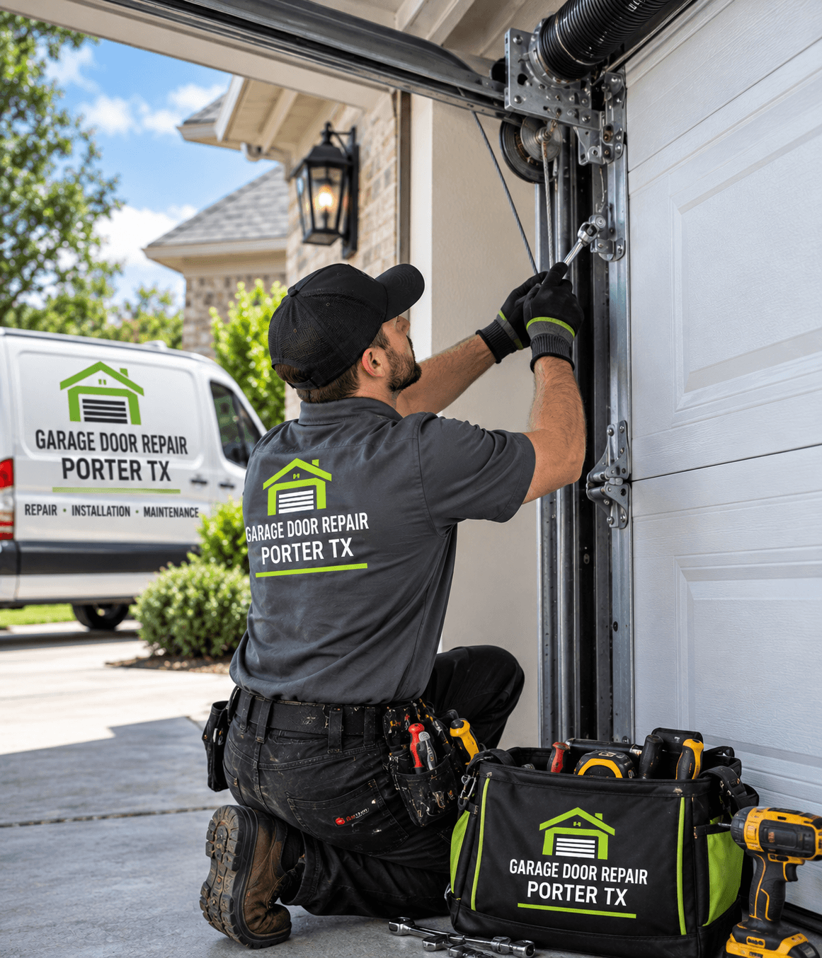 Professional garage door service and repair in Porter Texas