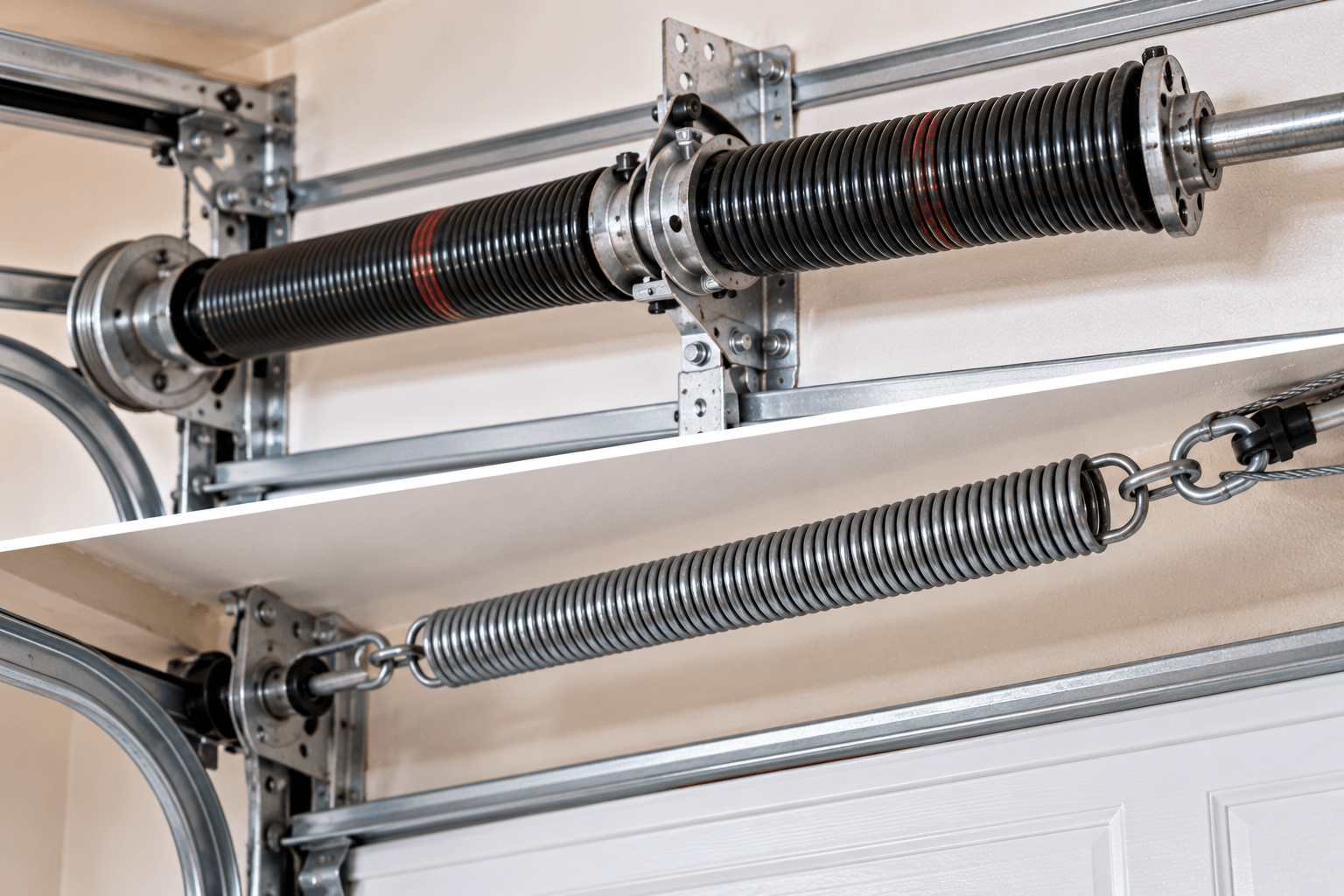 Torsion and extension garage door springs in Porter TX